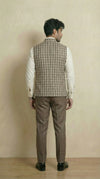 Reversible Earthy Brown Nehru Fit Jacket | 100% Woolen