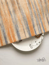 Golden Color Traditional Pattern Khadi Fabric (86 Centimeter Width)
