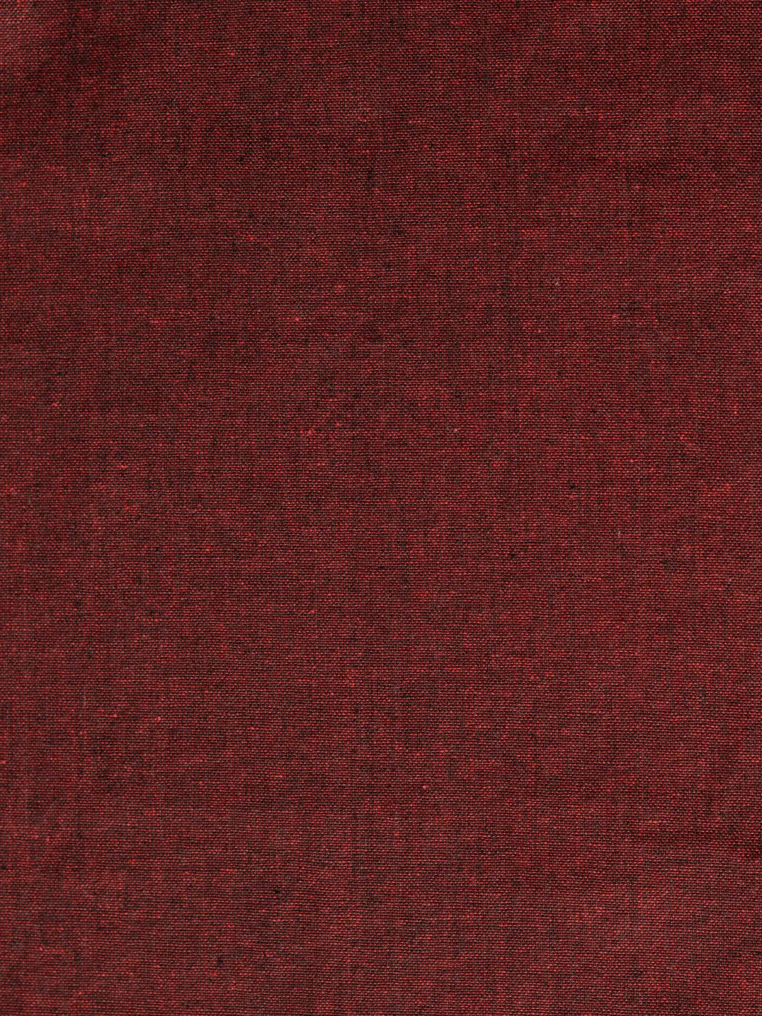 Dark Maroon Color Plain Traditional Khadi