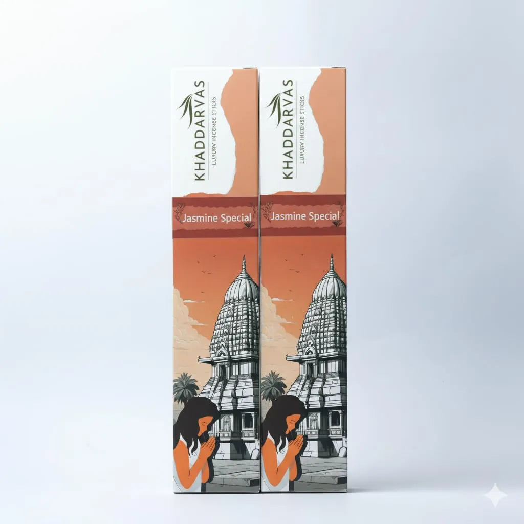 Jasmine Incense Sticks for Pooja | Refreshing Long-Lasting Aroma