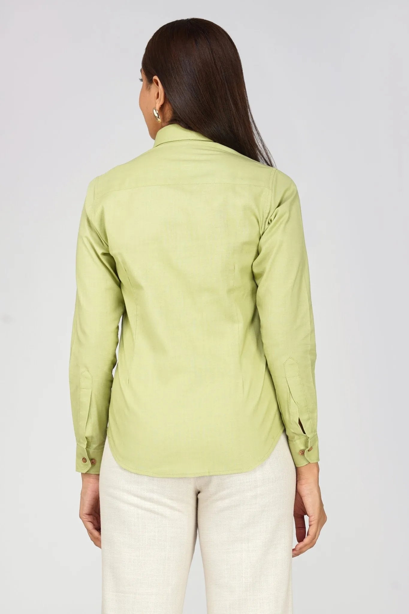 Women's Khadi Shirt Sage Green