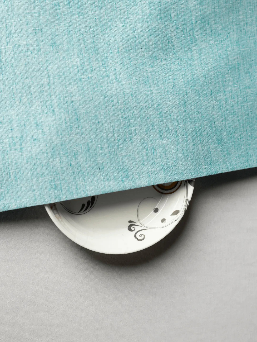 Light Blue Color Plain Traditional Khadi