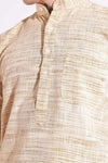 Wheat Color Khadi Cotton Kurta