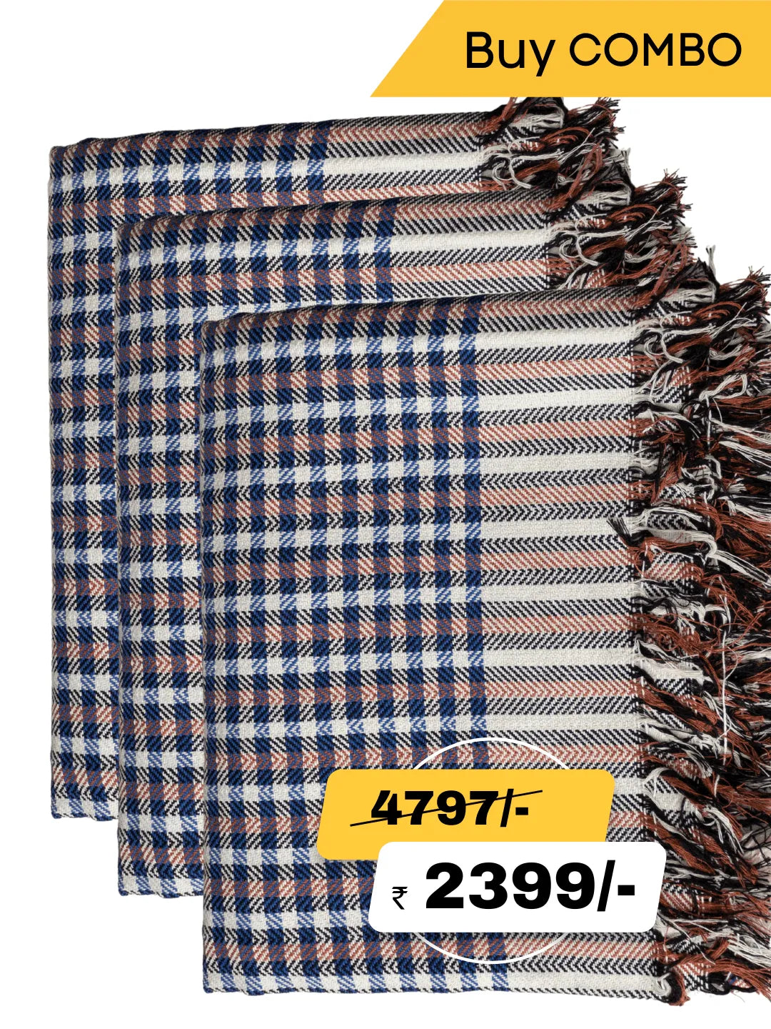 All Season - Hand Woven Khadi Blankets, Khes, Throw