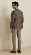 Dusky Brown Tweed Blazer | 100% Wool, Classic Structured Fit