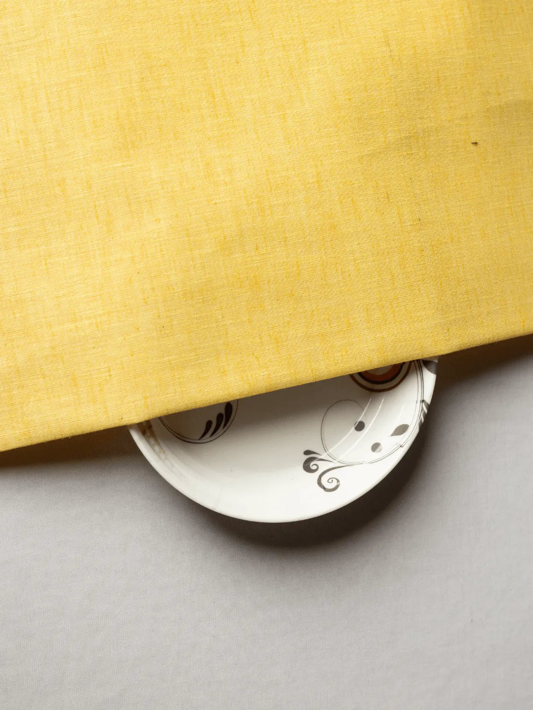 Lemon Trending Self Pattern Khadi Fabric