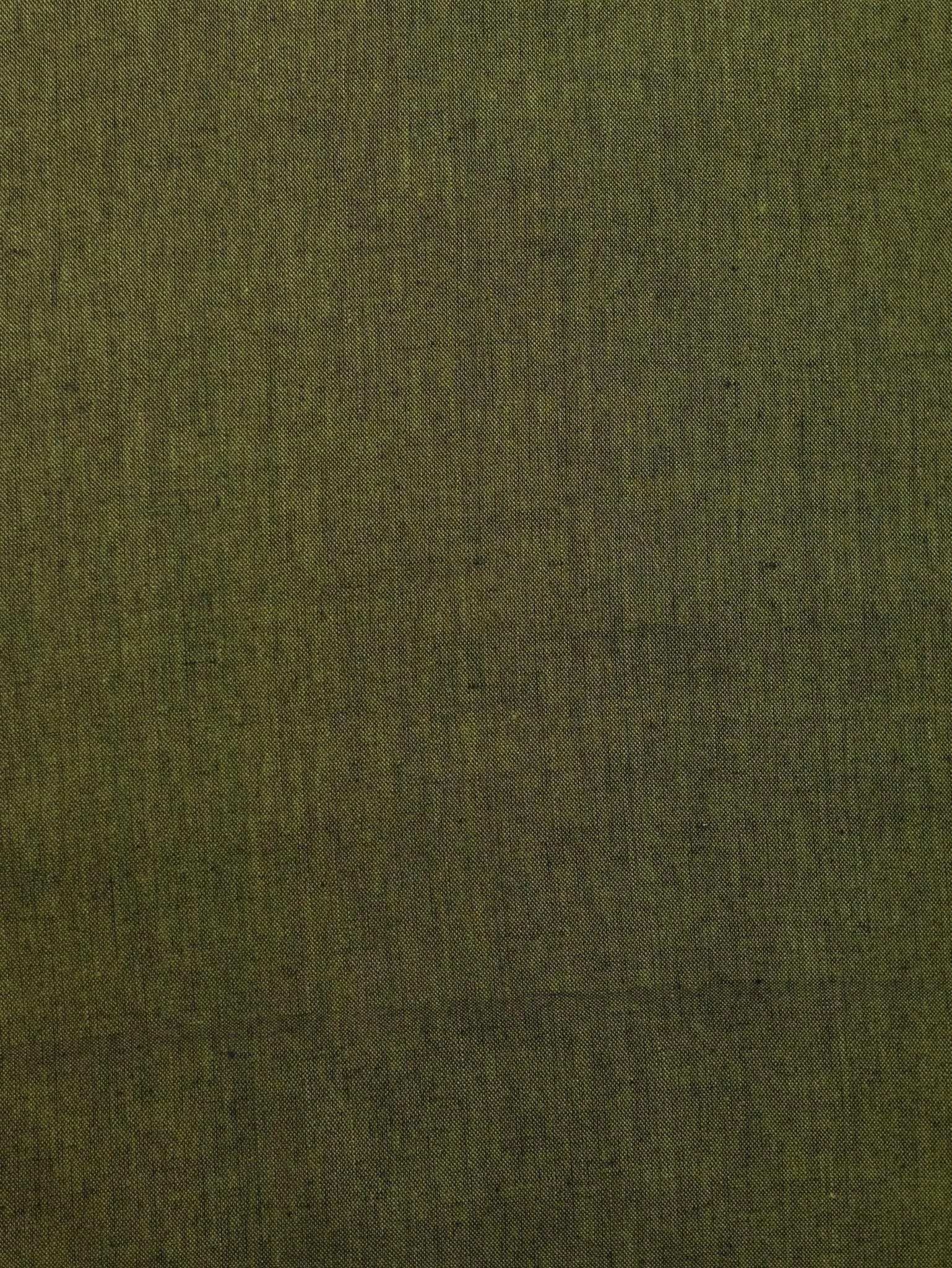 Green Color Traditional Pattern Khadi Fabric