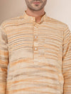 Wheat Colour Traditional Khadi Cotton Kurta