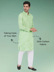 Green Khadi Kurta