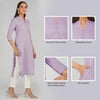 Women's Khadi Long Kurti Lavander