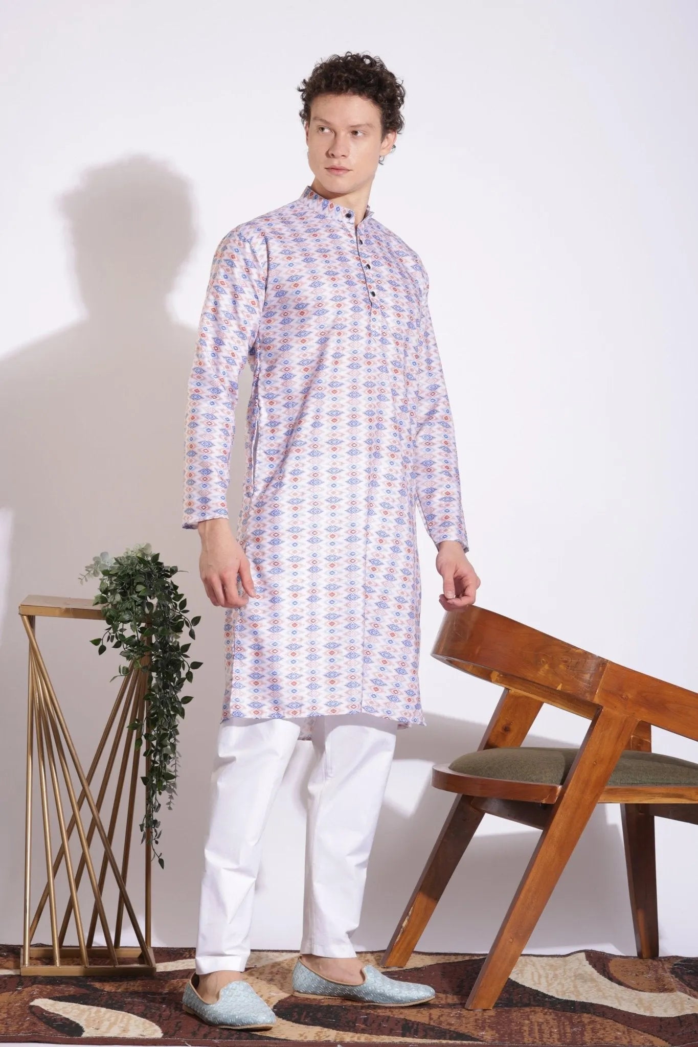 Classic Ethnic Print Kurta
