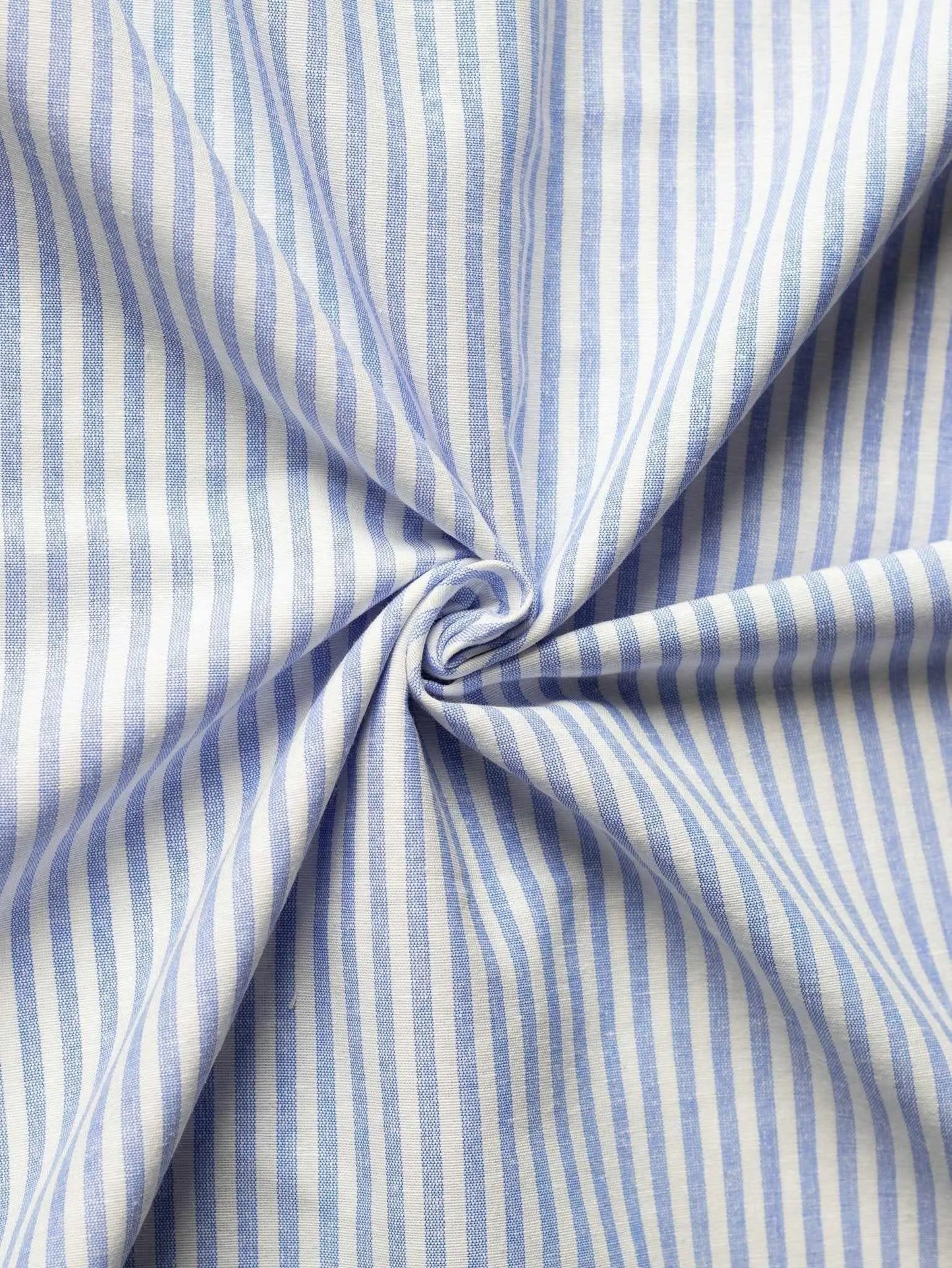 White & Blue Big Line Trending Self Pattern Khadi Fabric