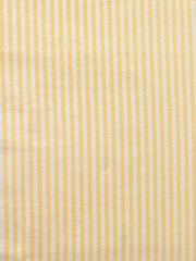 White & Yellow Big Line Trending Khadi Fabric
