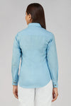 Women's Khadi Shirt in Pastel blue