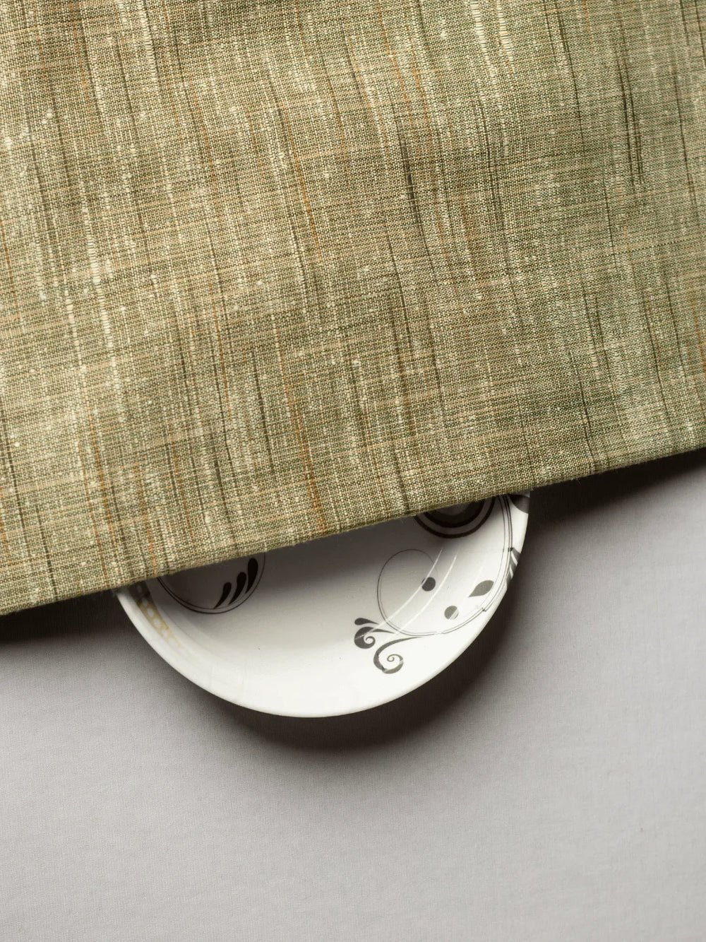 Light Green Color Traditional Pattern Khadi