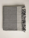 Hand Woven Khadi Blankets, Khes, Throw - All Season - Black