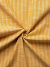 Yellow Color Traditional Pattern Khadi Fabric