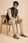 Reversible Coal Nehru Fit Jacket | 100% Woolen
