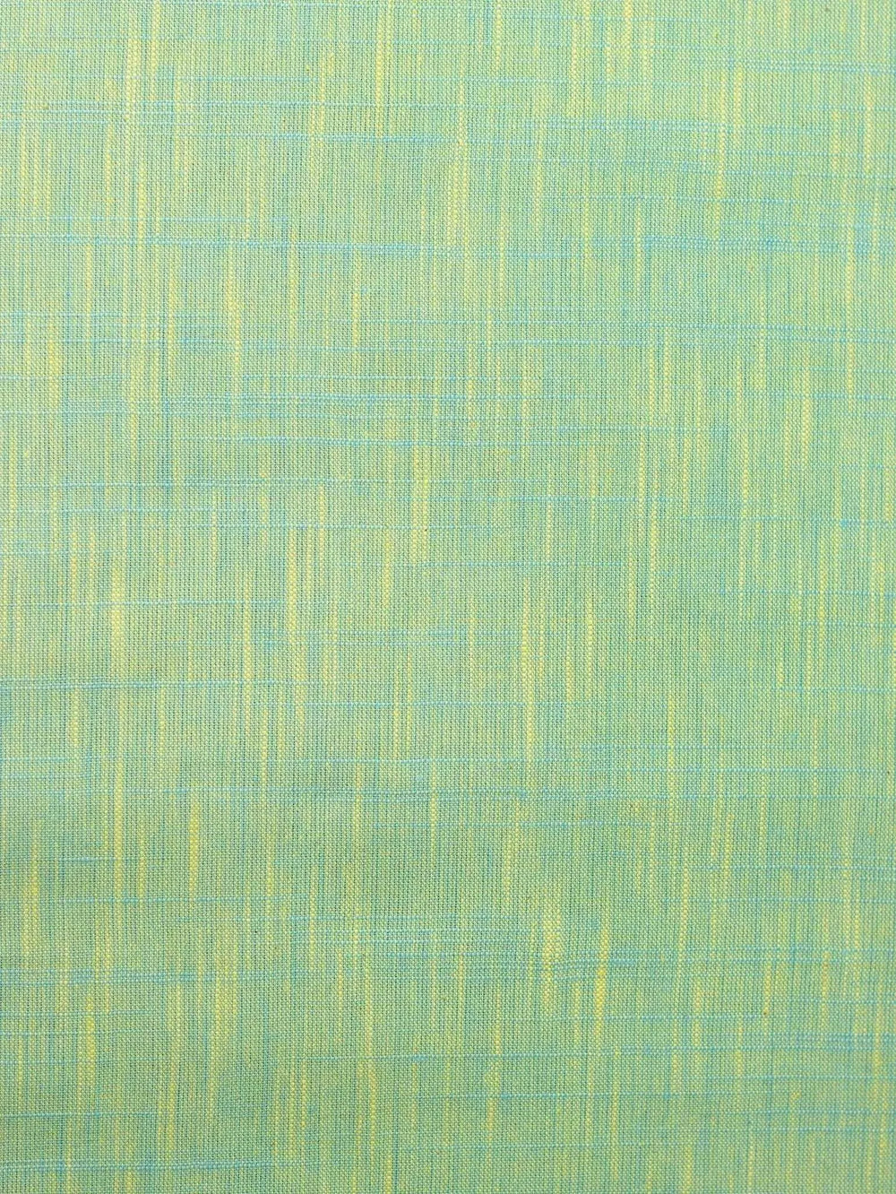 Light Green Color Traditional Pattern Khadi Fabric