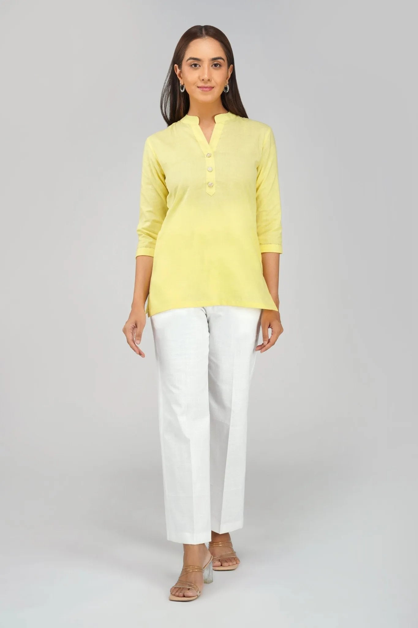 Women's Khadi Short Kurti Dusky Rose Pink