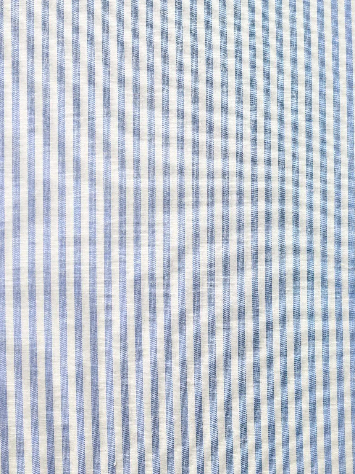 White & Blue Big Line Trending Self Pattern Khadi Fabric