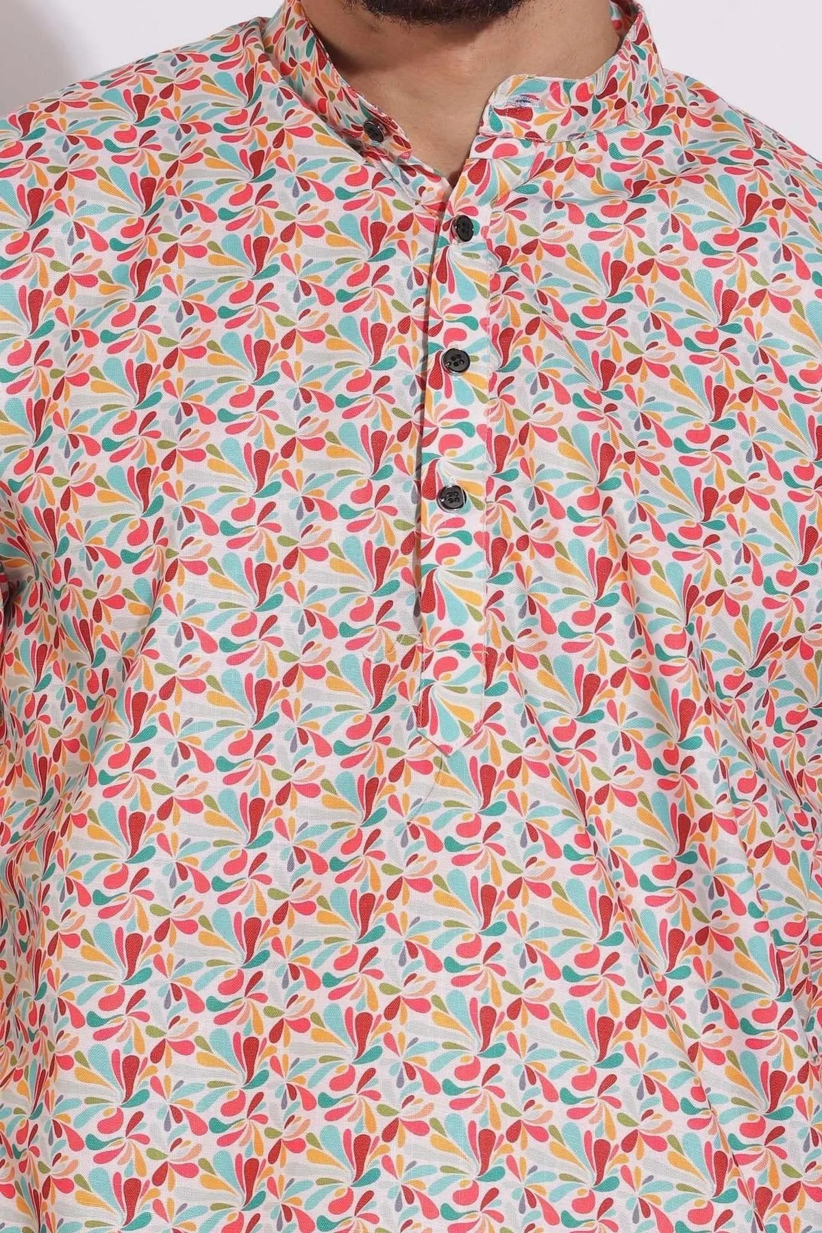 Stylish Print Multi Color Floral Kurta