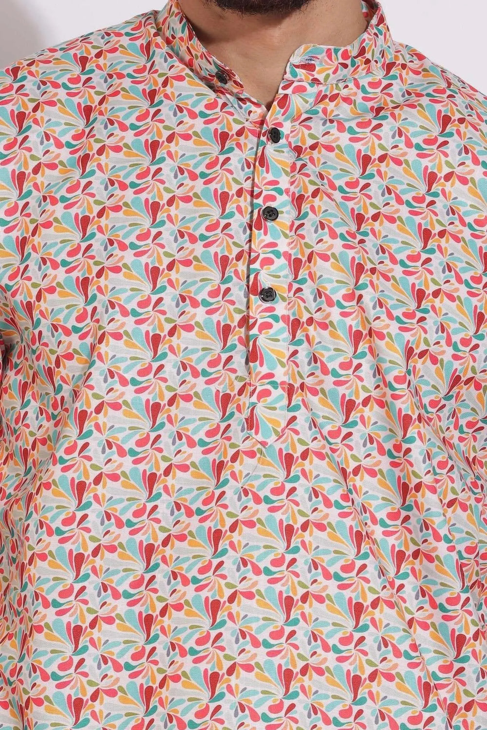 Stylish Print Multi Color Floral Kurta