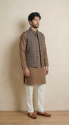 Medium Grey Signature Nehru Fit Jacket | 100% Woolen