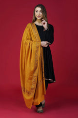 High Quality Embroidered Pure Woolen Shawl ST-08