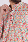 Stylish Print Multi Color Floral Kurta