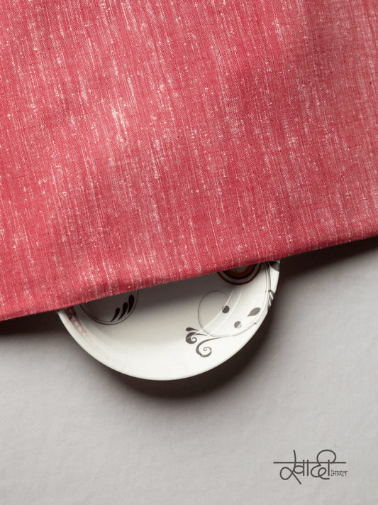 Vibrant Self Pattern Pure 100% Khadi Fabric