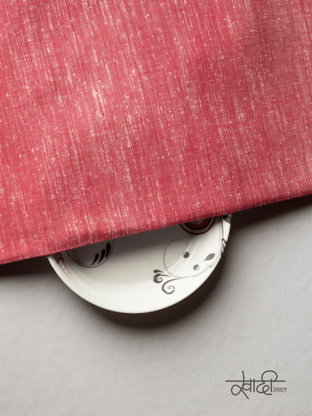 Vibrant Self Pattern Pure 100% Khadi Fabric