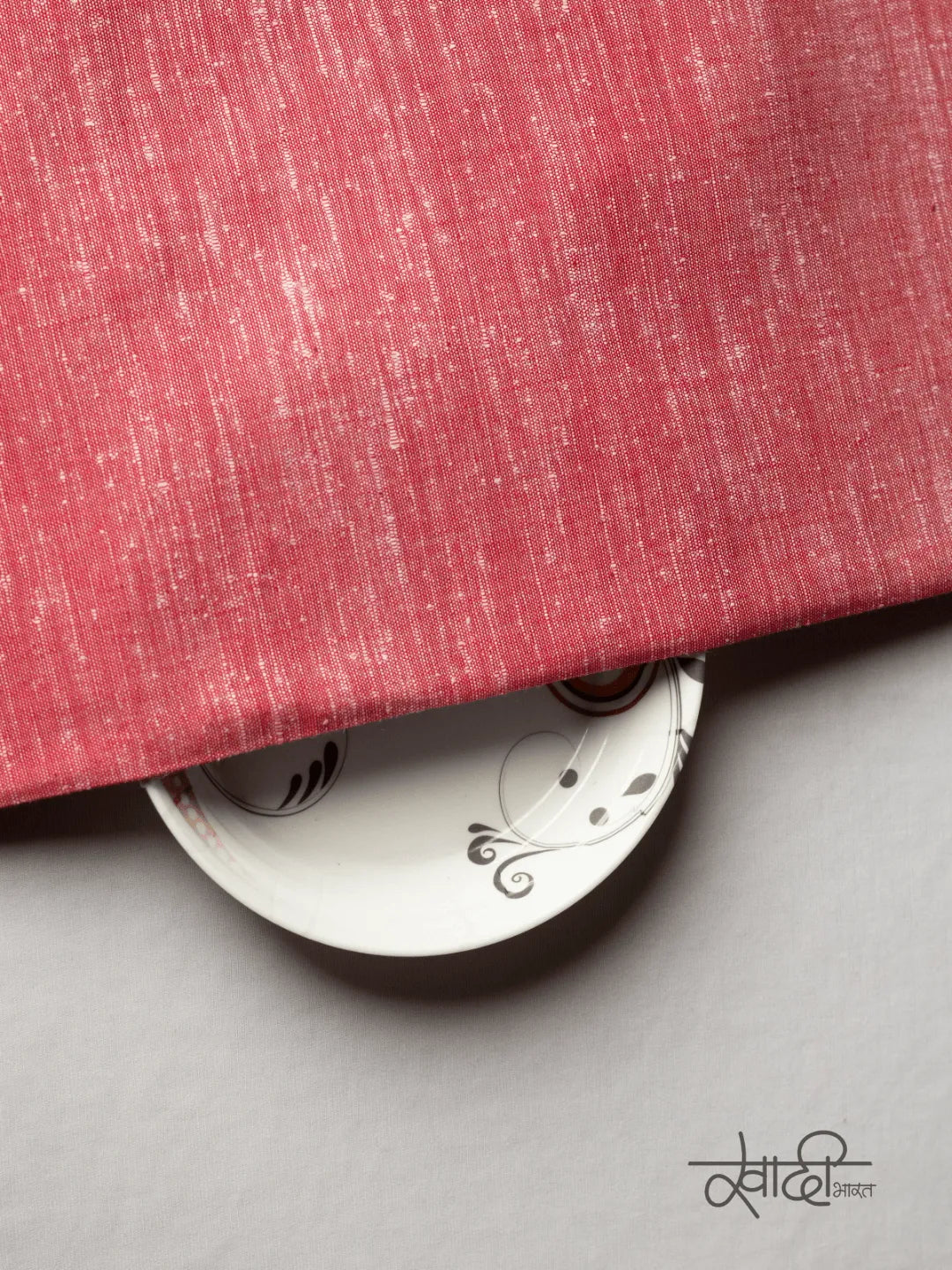 Vibrant Self Pattern Pure 100% Khadi Fabric