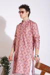 Traditional Attire Pink Print Kurta