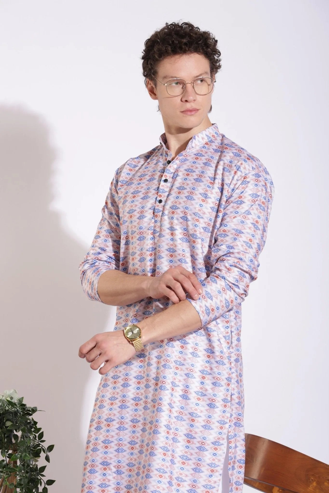 Classic Ethnic Print Kurta