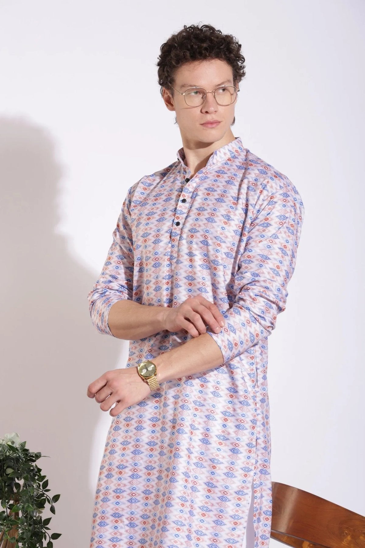 Classic Ethnic Print Kurta