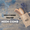 Wooden Neem comb - Oils & Herbs Treated Organic wooden comb