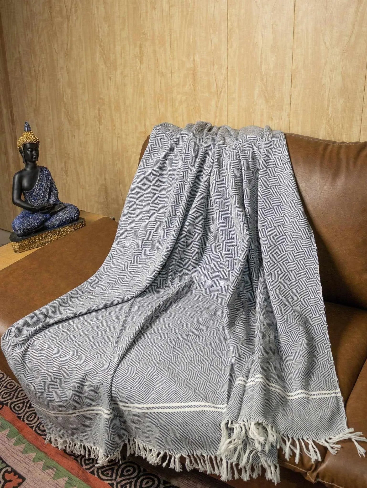 Hand Woven Khadi Khes, Blankets, Throw - All Weather