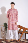 Traditional Attire Pink Print Kurta