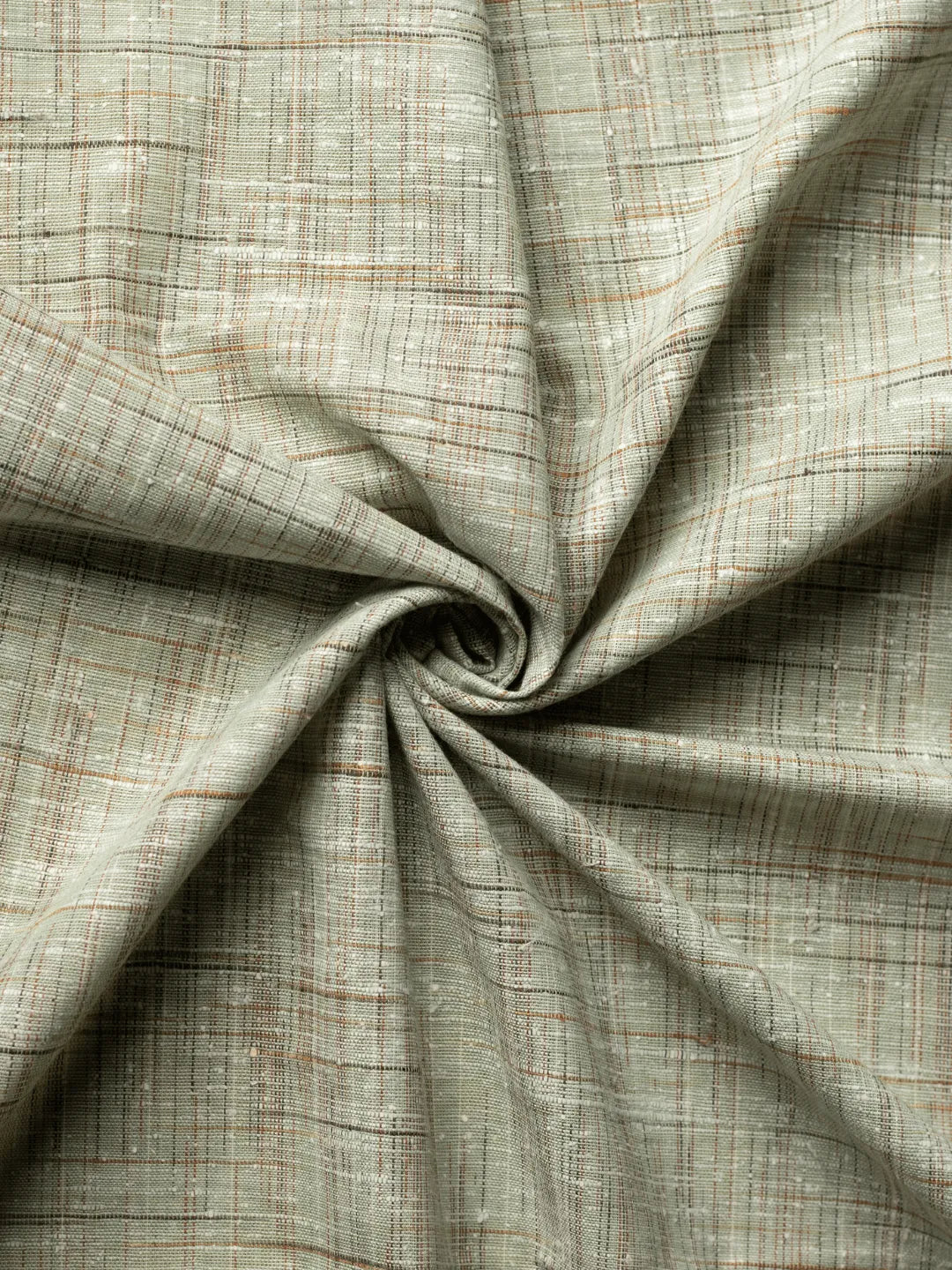 Sea Green fabulous Self Pattern Khadi Fabric