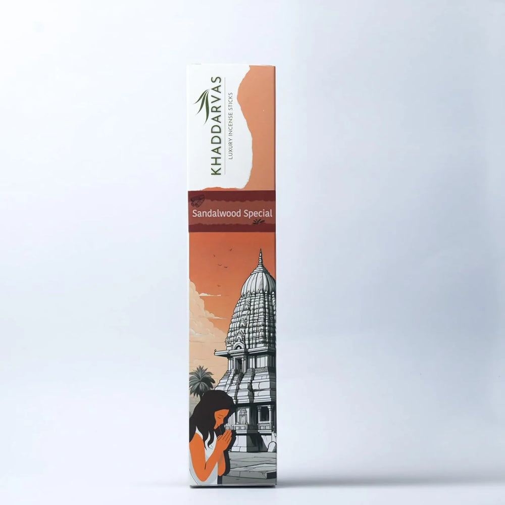Sandalwood Incense Sticks for Pooja | Refreshing Long-Lasting Aroma