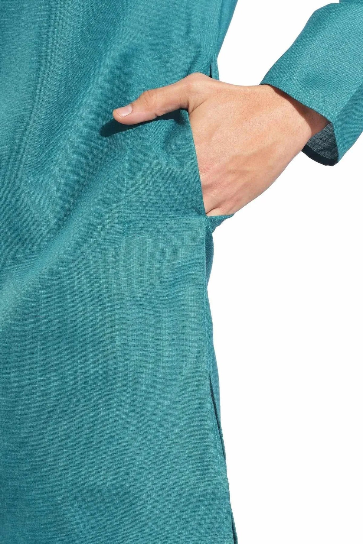Vibrant Green Plain Kurta