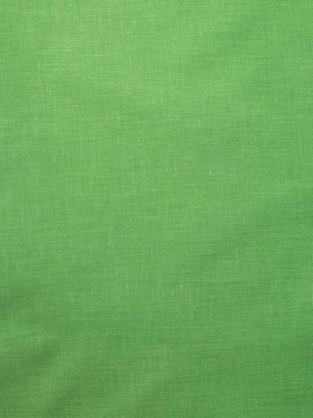 Green Colour Plain Pure Khadi Fabric