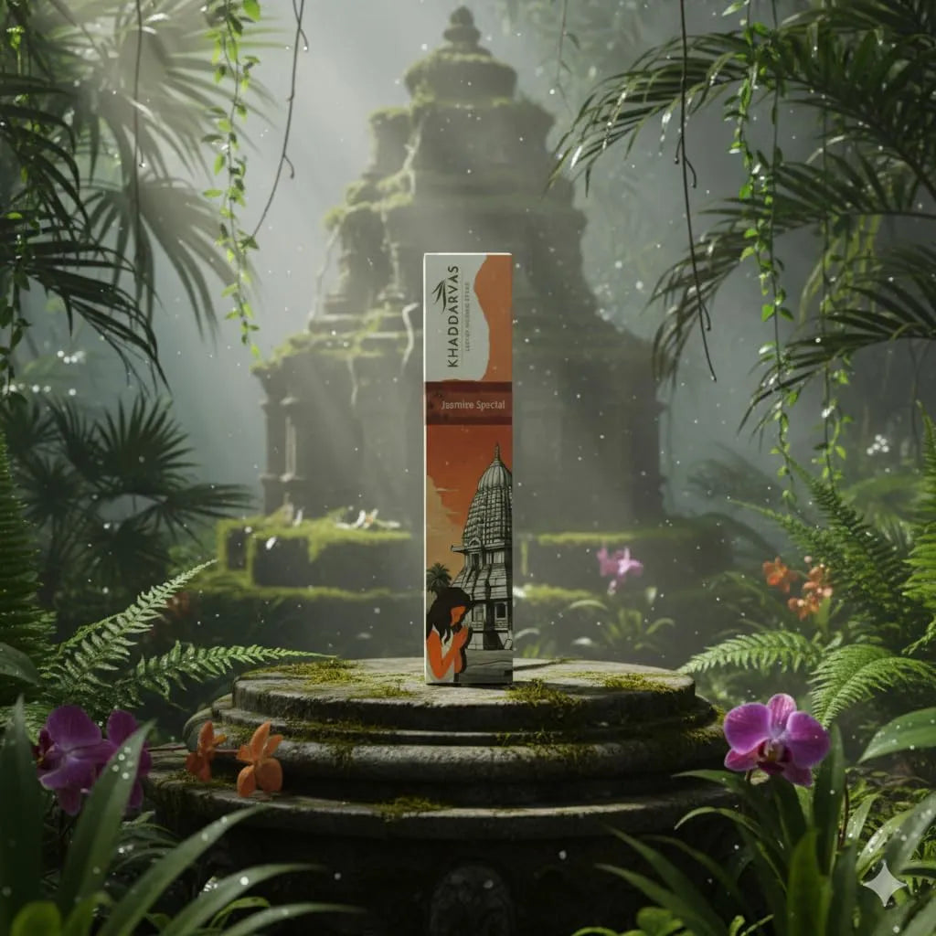 Jasmine Incense Sticks for Pooja | Refreshing Long-Lasting Aroma