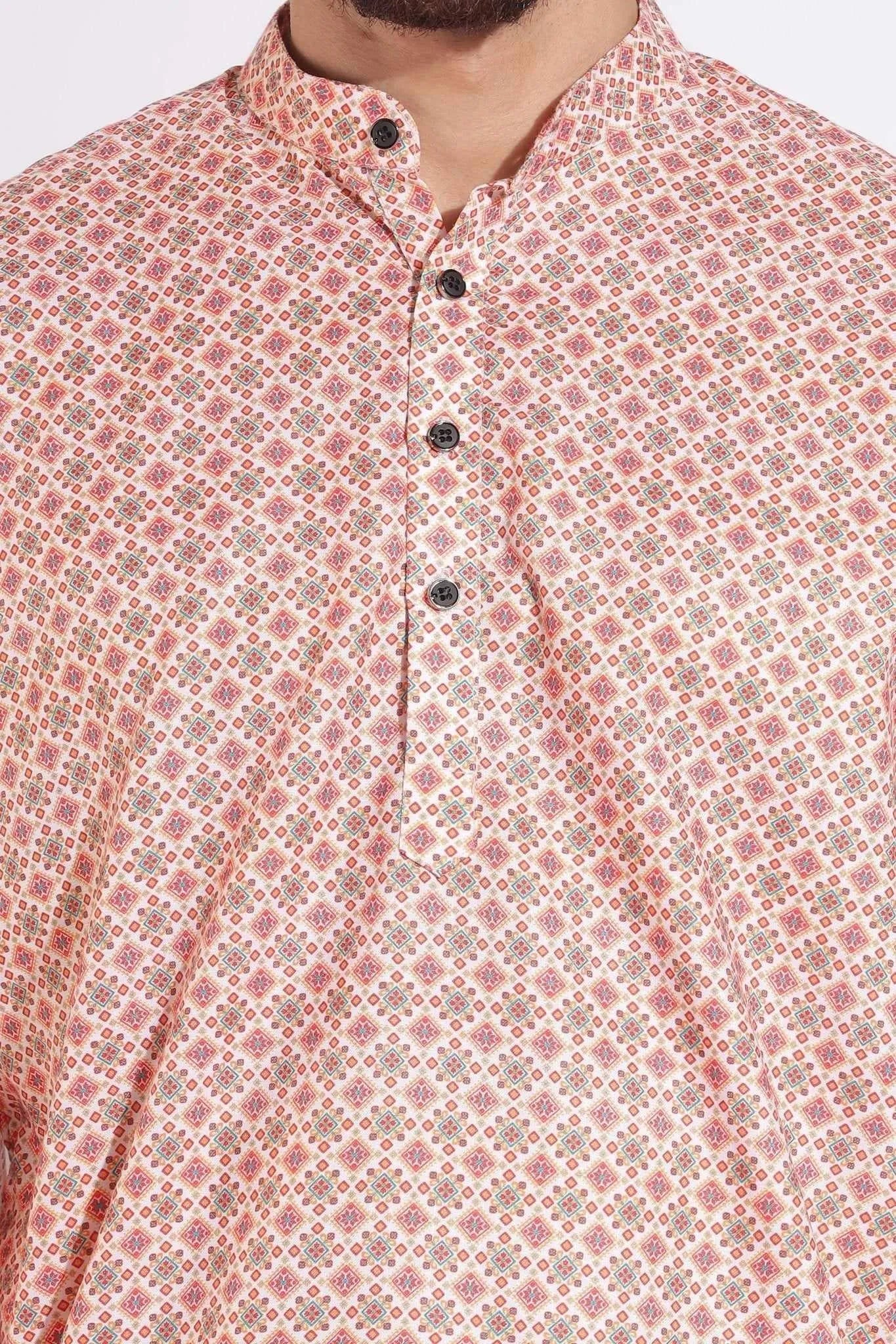Exotic Print Pink Color Kurta