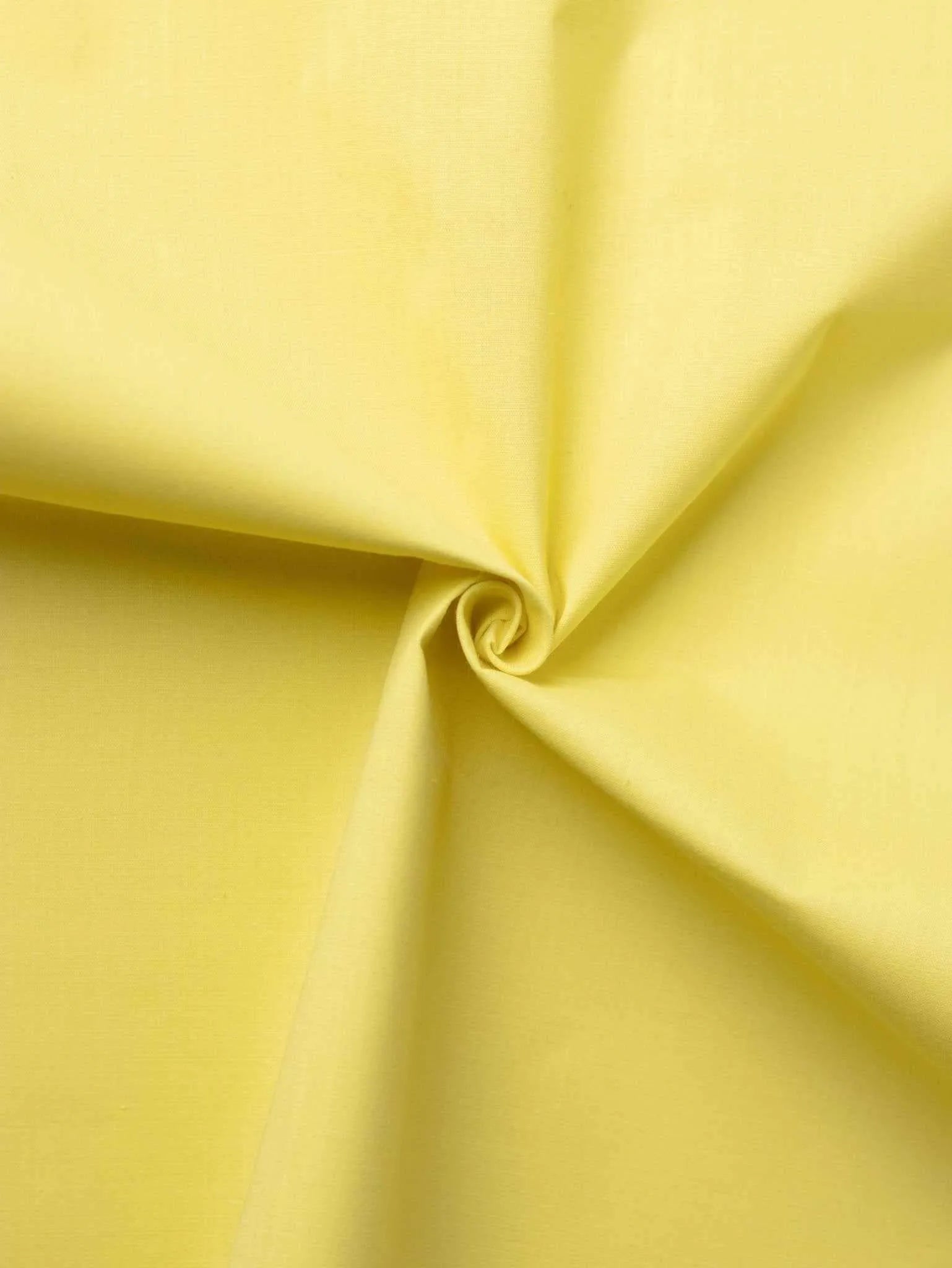 Lemon Colour Plain Fine 100% Khadi Fabric