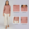 Women's Khadi Shirt Dusky Rose Pink