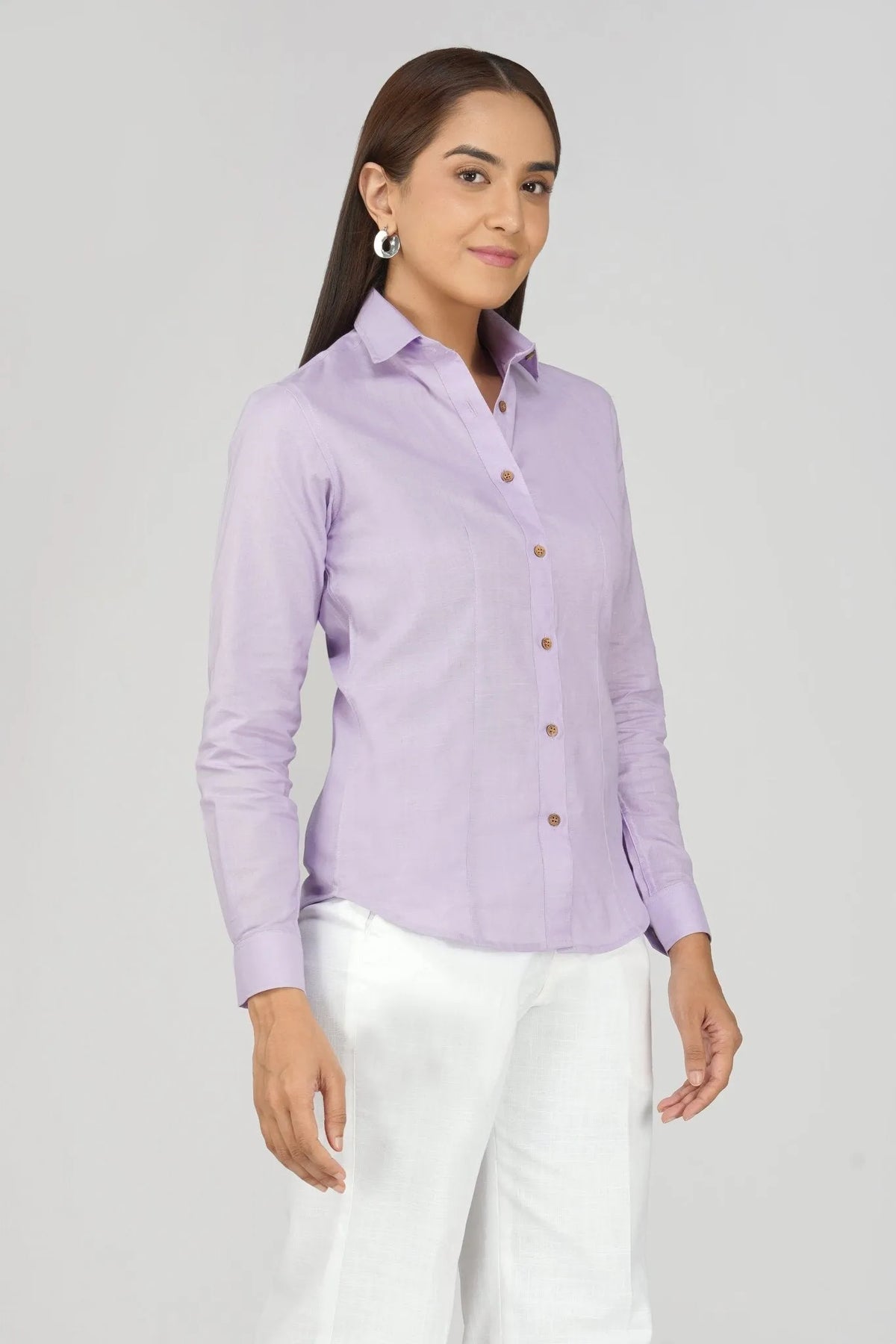 Women's Khadi Shirt Lavander