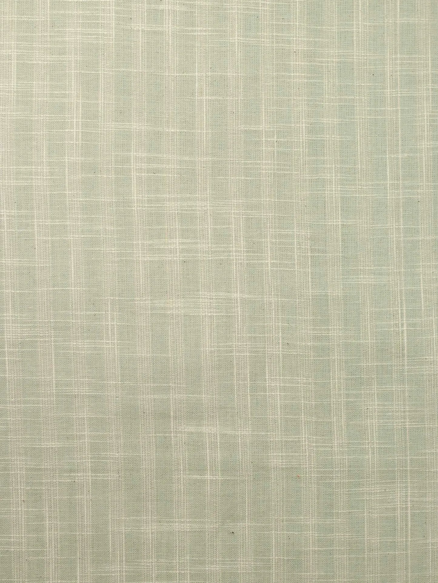 Sea Green Color Self Pattern Khadi Fabric (34 Inch Width)