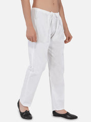 White Khadi Cotton Pajama